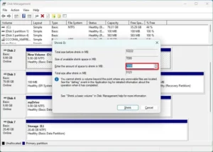 cách resize partition windows 11