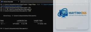 cách sao chép file bằng powershell