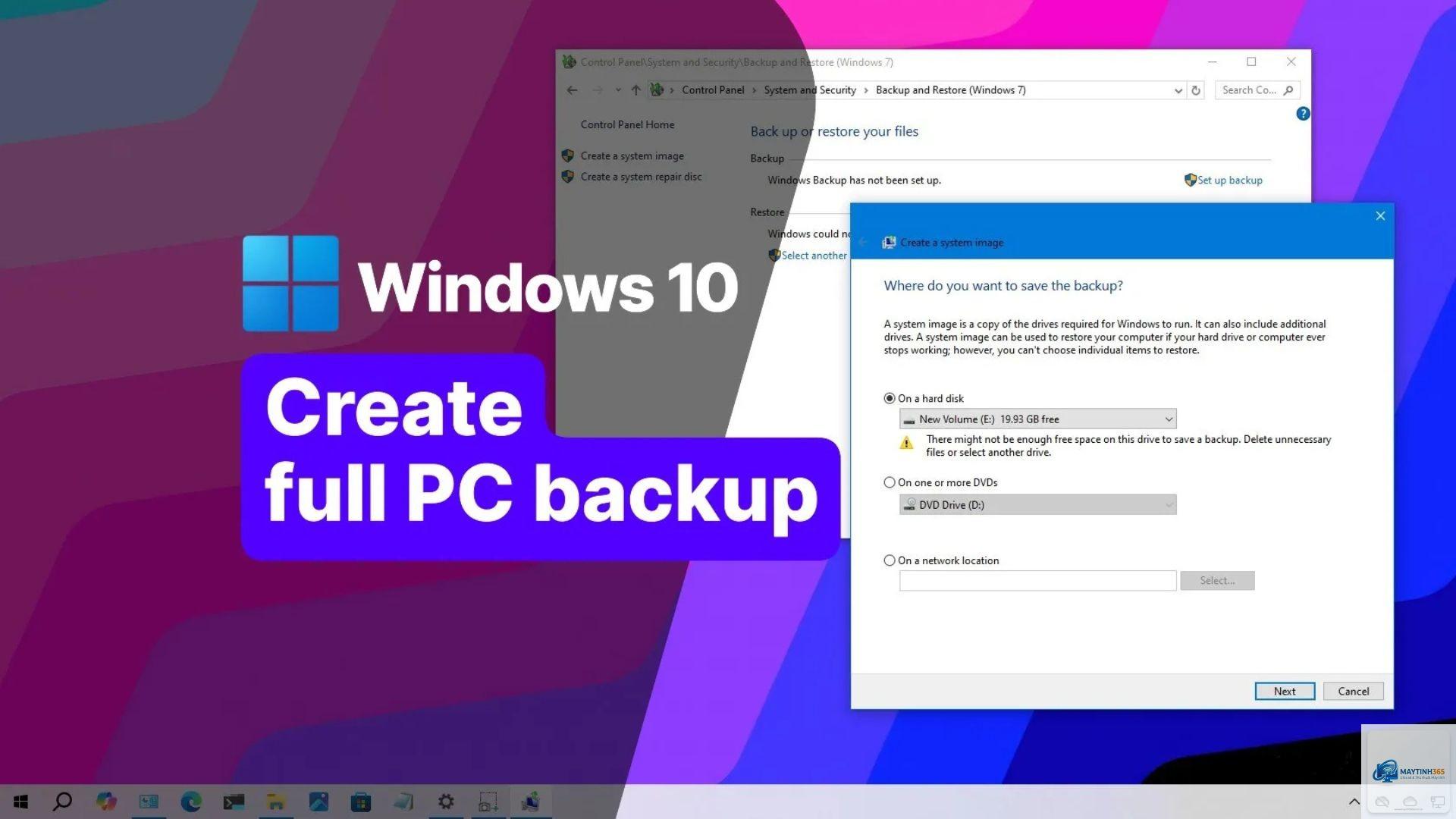 cách sao lưu cấu hình windows - Hình 3