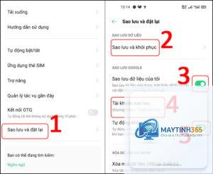 cách sao lưu dữ liệu