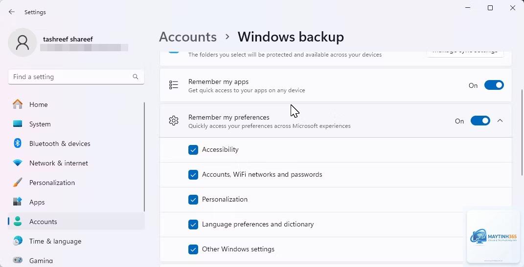 cách sao lưu hồ sơ người dùng windows 11 - Hình 5
