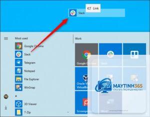 cách sao lưu shortcut start menu