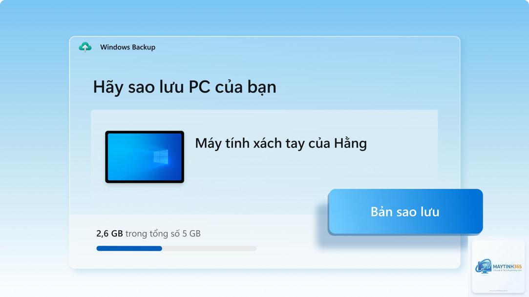 cách sao lưu tài khoản microsoft - Hình 5