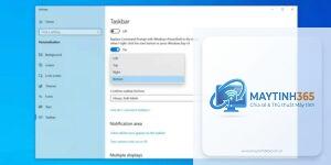cách sắp xếp biểu tượng taskbar