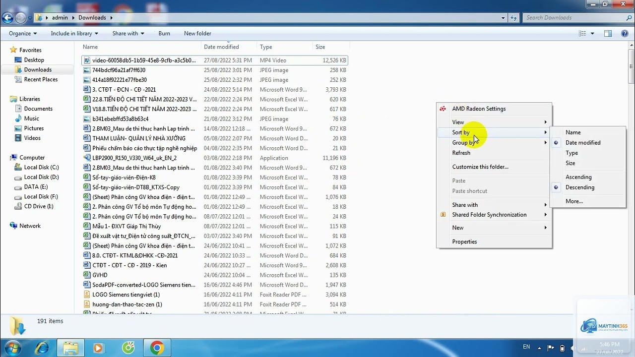 cách sắp xếp file theo ngày - Hình 2
