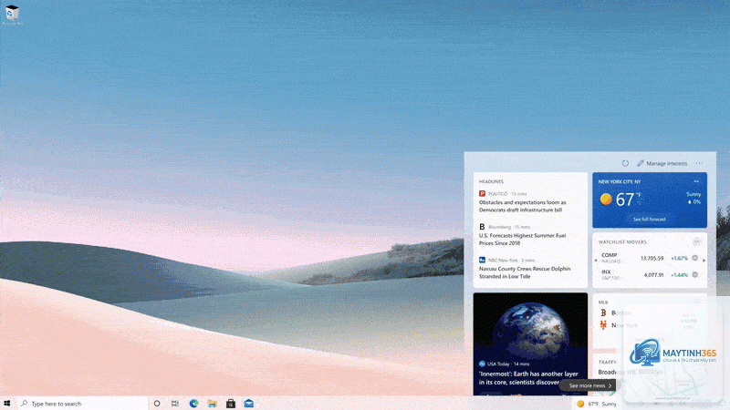 cách sắp xếp thông báo taskbar - Hình 2