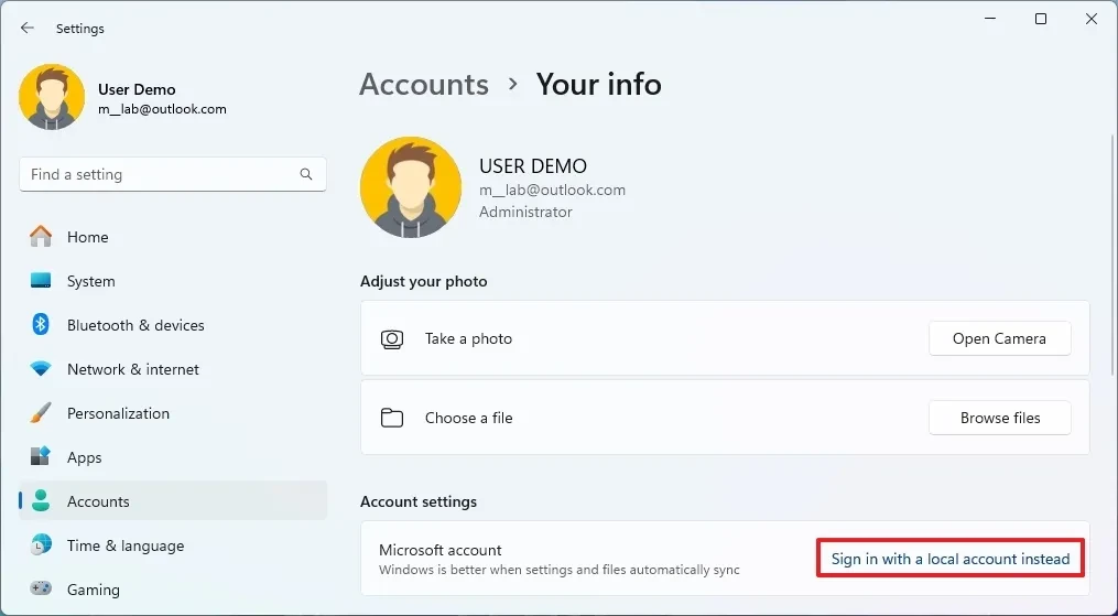 cách sử dụng accounts settings windows 11 - Hình 4