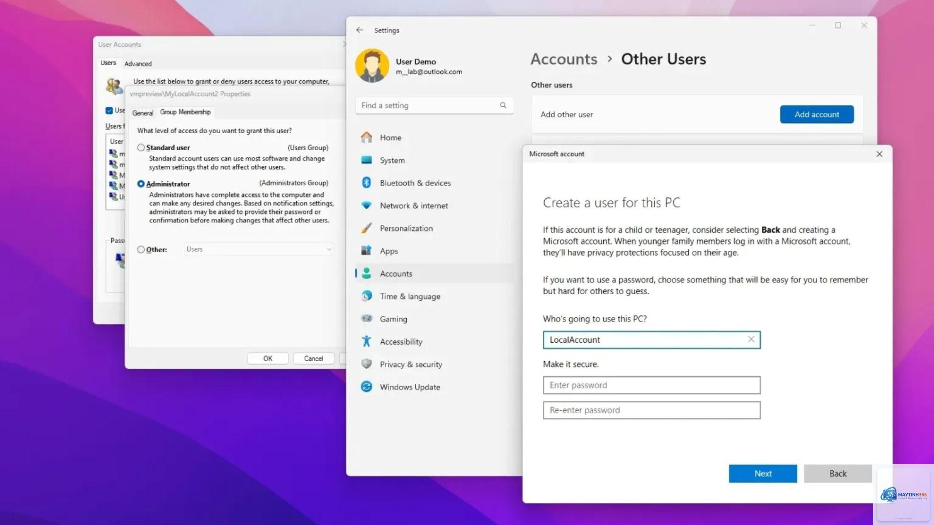 cách sử dụng accounts settings windows 11 - Hình 5