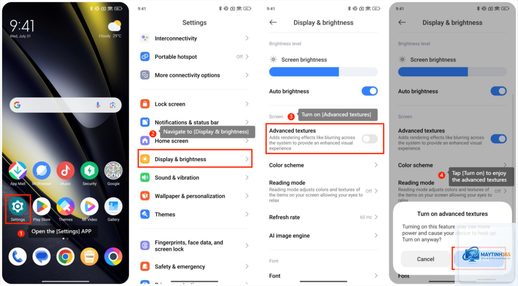 cách sử dụng advanced app settings