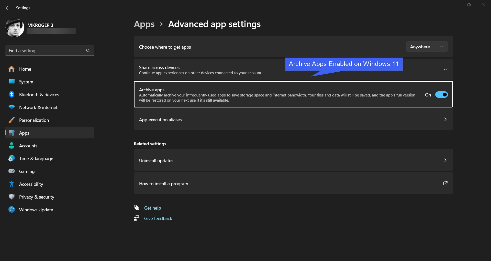 cách sử dụng app archive windows 11 - Hình 5
