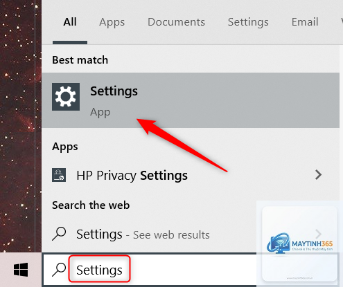 cách sử dụng apps settings