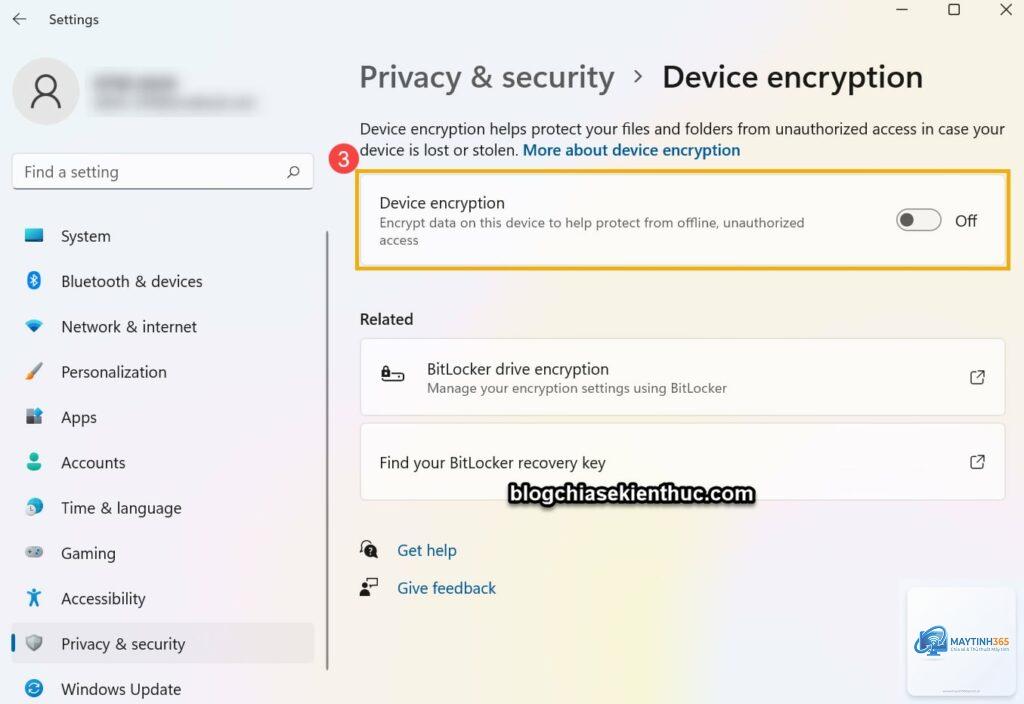 cách sử dụng device encryption