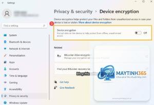 cách sử dụng device encryption