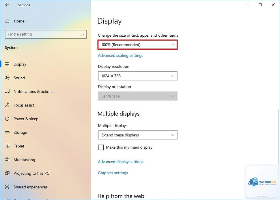cách sử dụng display settings windows 11