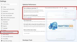 cách sử dụng efficiency mode