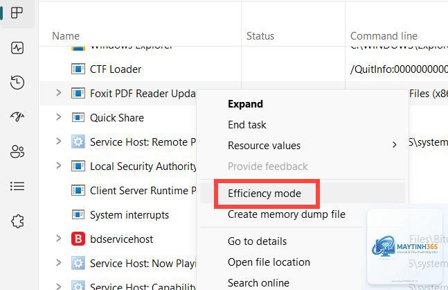 cách sử dụng efficiency mode - Hình 4