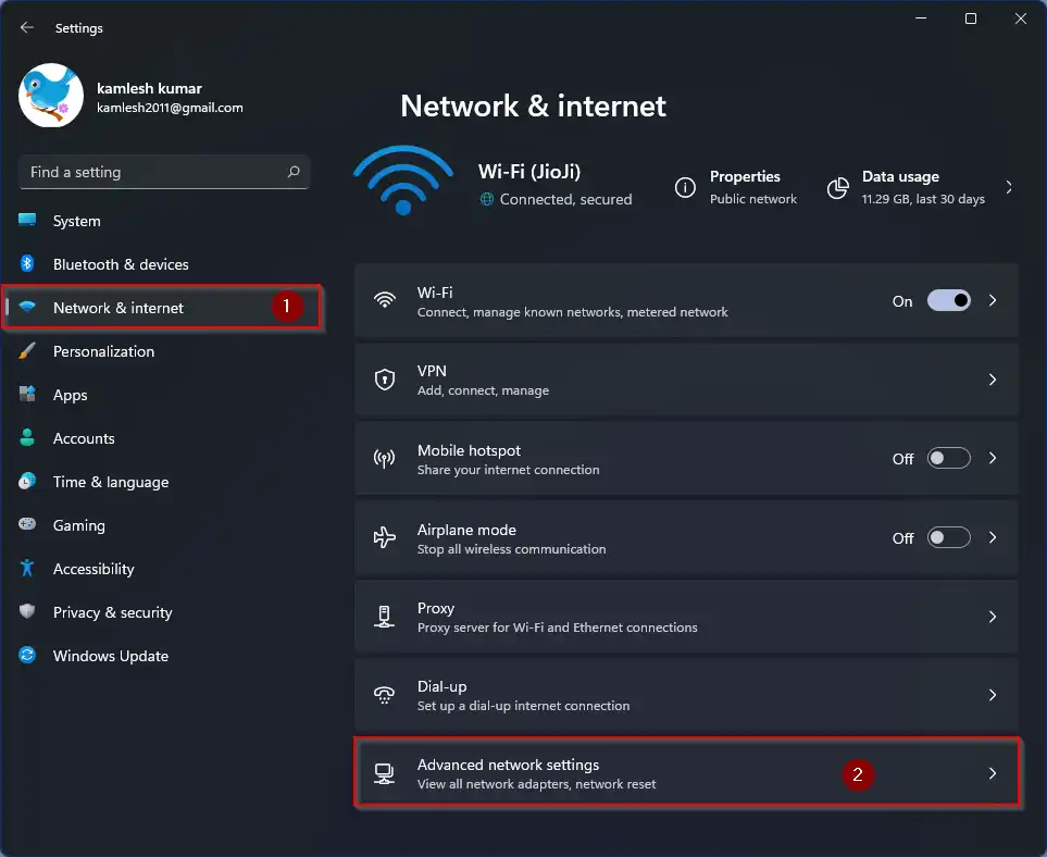 cách sử dụng ethernet settings windows 11 - Hình 5