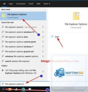 cách sử dụng file explorer options
