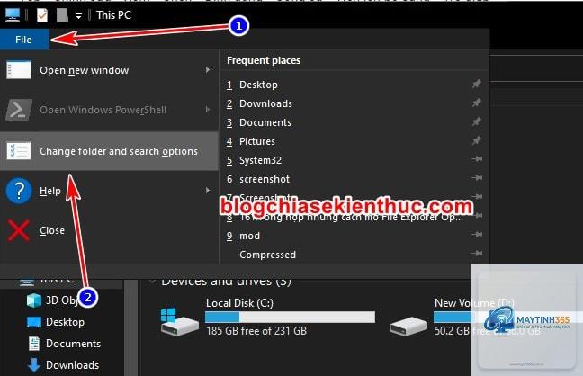 cách sử dụng file explorer options - Hình 4