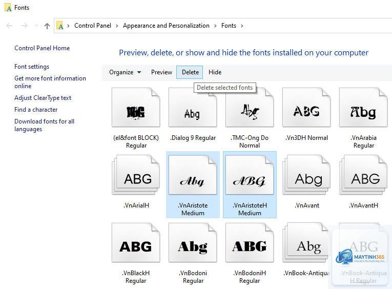 cách sử dụng fonts control panel - Hình 3