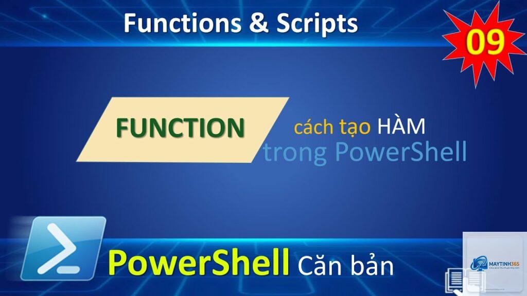 cách sử dụng function trong powershell