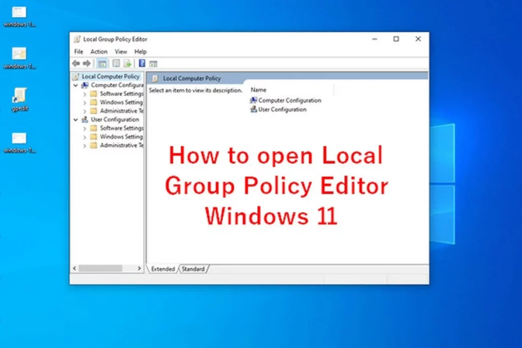 cách sử dụng group policy editor windows 11
