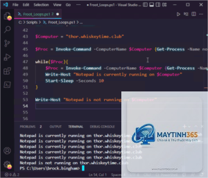 cách sử dụng loop trong powershell