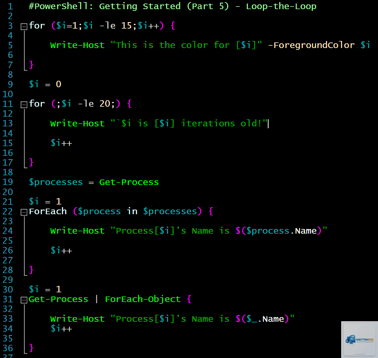 cách sử dụng loop trong powershell - Hình 4