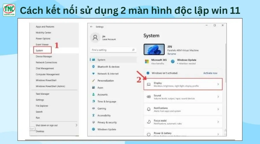 cách sử dụng màn hình dọc windows 11