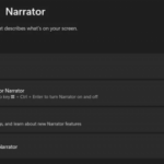 cách sử dụng narrator windows 11