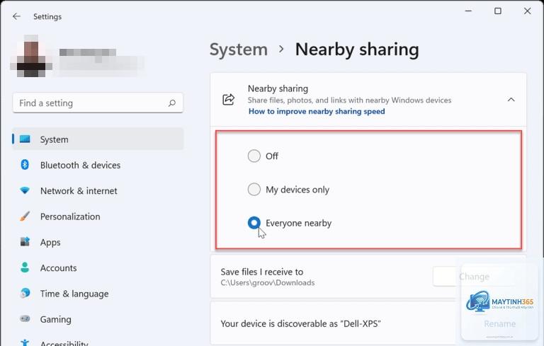 cách sử dụng nearby sharing windows 11 - Hình 3