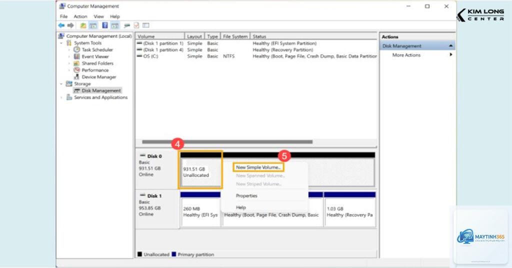 cách sử dụng ổ cứng mới trên windows 11