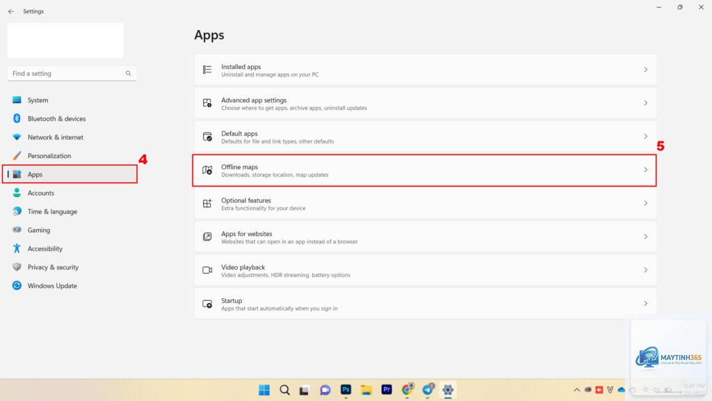 cách sử dụng offline maps windows 11