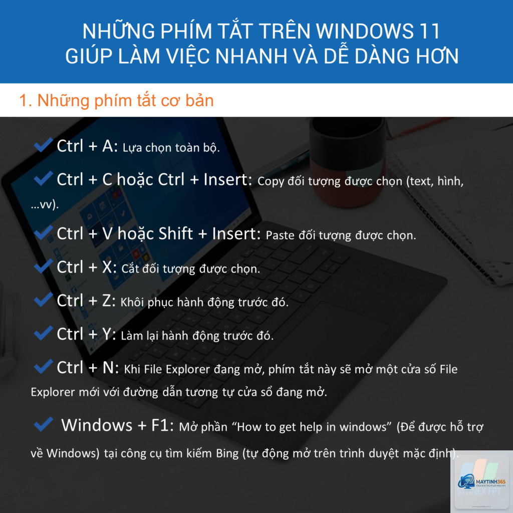 cách sử dụng phím tắt windows 11
