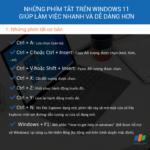 cách sử dụng phím tắt windows 11