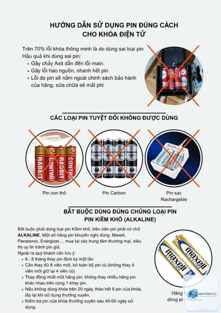 cách sử dụng pin bảo mật