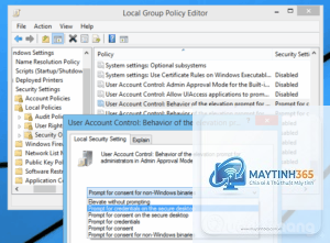 cách sử dụng policy settings