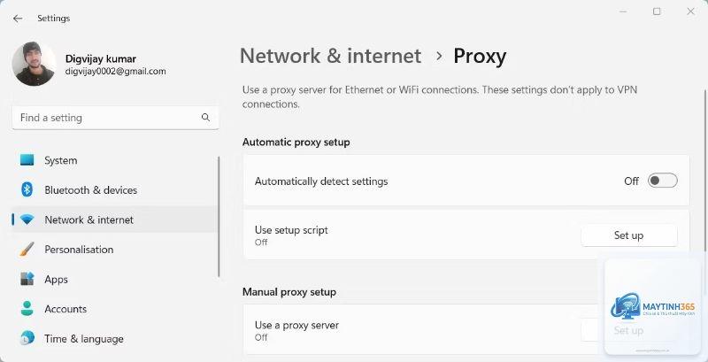 cách sử dụng proxy settings windows 11