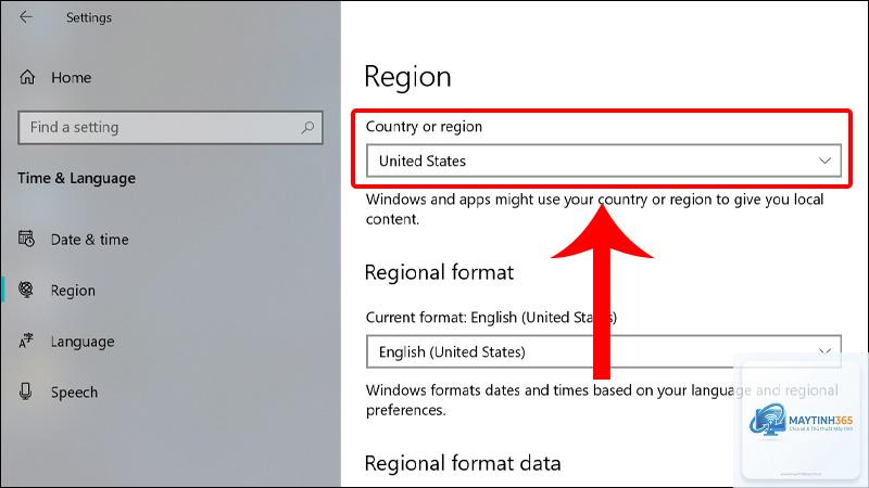 cách sử dụng region settings