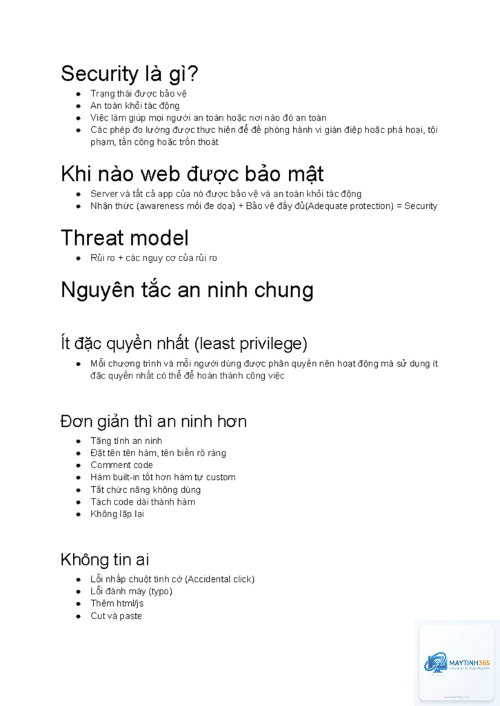 cách sử dụng security overview