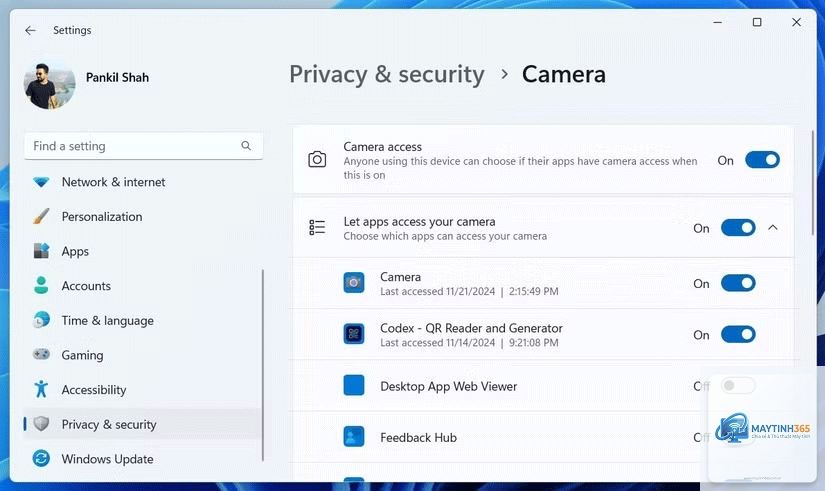 cách sử dụng security settings