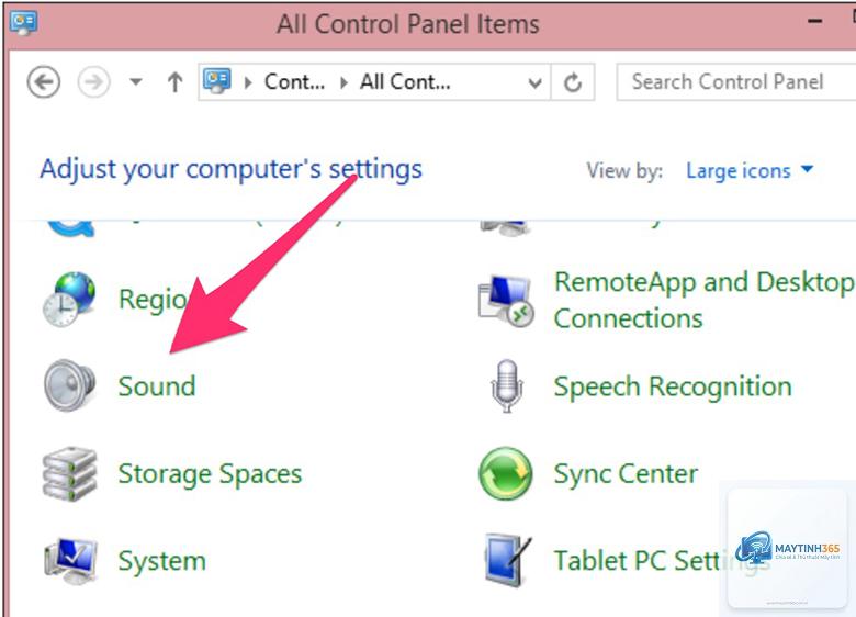 cách sử dụng sound control panel