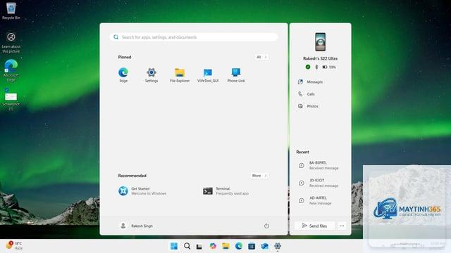 cách sử dụng start menu cho lập trình viên