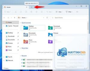 cách sử dụng tab trong file explorer