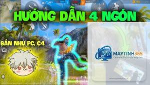 cách sử dụng thao tác bốn ngón tay