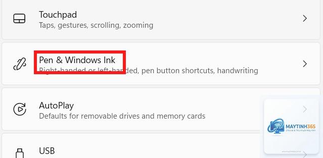 cách sử dụng viết tay windows 11