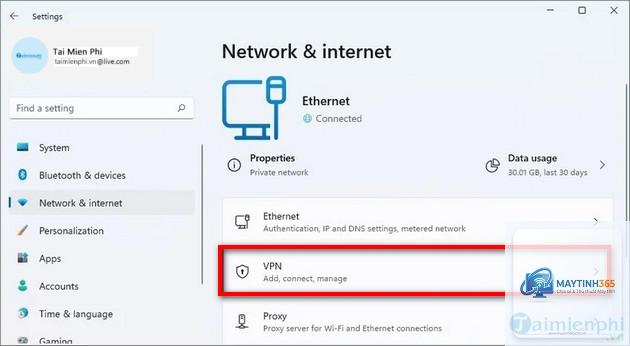 cách sử dụng vpn settings windows 11 - Hình 3