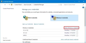 cách sử dụng web credentials