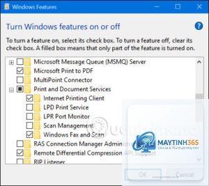 cách sử dụng windows features