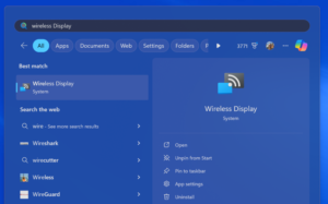 cách sử dụng wireless display windows 11